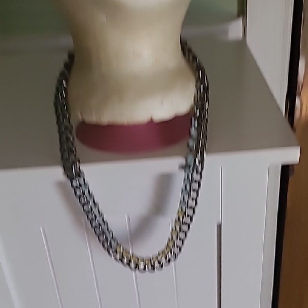 Bold Silver Chunky Chain Necklace